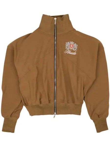 RHUDE бомбер Brentwood с вышивкой, коричневый