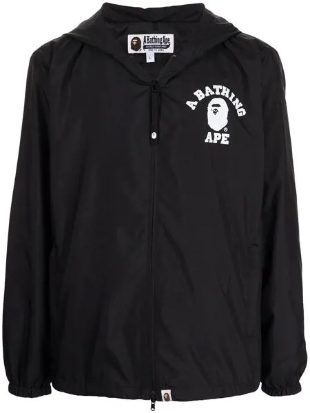 A BATHING APE® куртка с капюшоном и логотипом