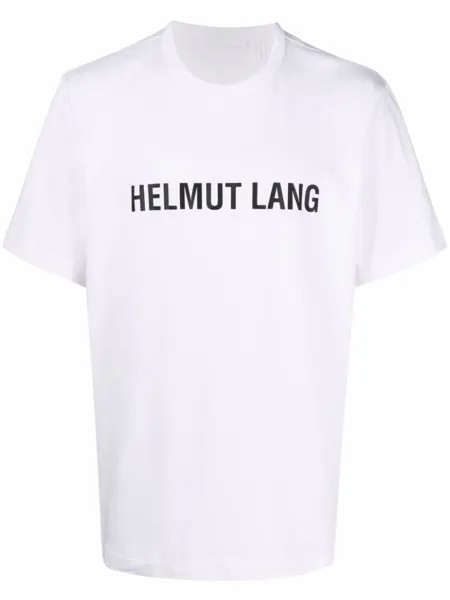 Helmut Lang футболка с логотипом, белый
