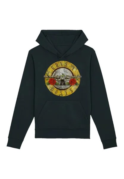 Пуловер F4NT4STIC Hoodie Guns 'n' Roses Vintage Classic Logo, черный