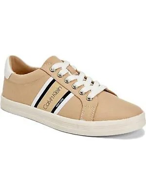 CALVIN KLEIN Womens Beige Logo Micca Round Toe Platform Athletic Sneakers 6