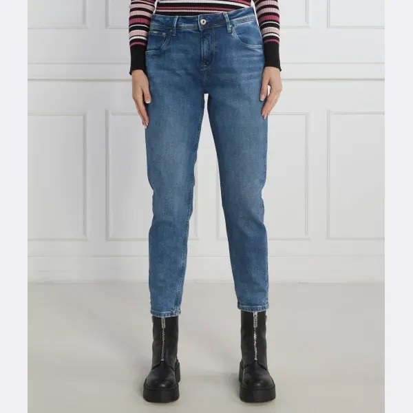 Фиолетовые джинсы прямого кроя Pepe Jeans London, синий