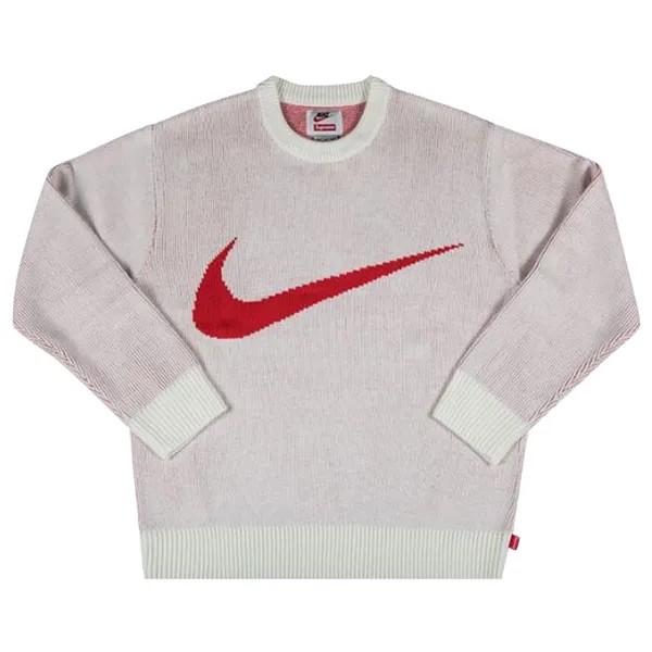 Свитер Supreme x Nike Swoosh Sweater 'White', белый