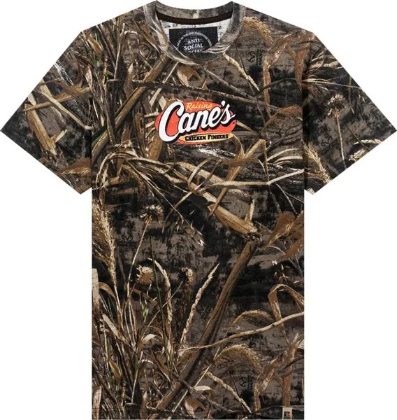 Футболка Anti Social Social Club x Raising Canes Camo Tee 'Realtree', разноцветный