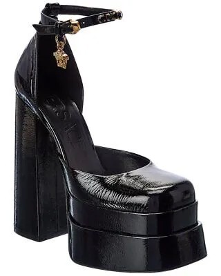 Женские лакированные туфли на платформе Versace Medusa