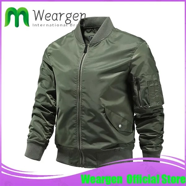 Куртка Weargen, Военная Тактическая Мужская армейская куртка-бомбер MA-1, бейсбольная куртка, студенческий пилот ВВС 2219