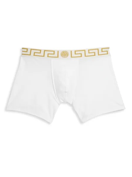 Плавки из эластичного хлопка Versace, белый