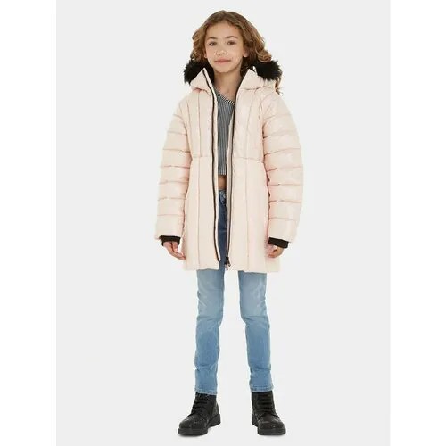 Пуховик Calvin Klein Jeans, размер 10Y [METY], розовый