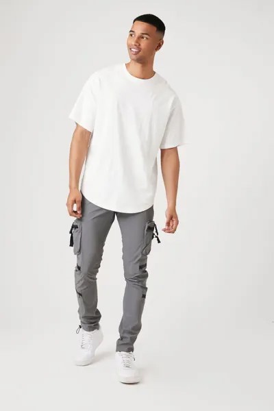 Светоотражающие брюки-карго Forever 21, серый