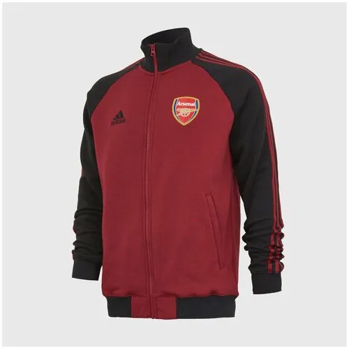 Олимпийка adidas, размер XL, красный, черный