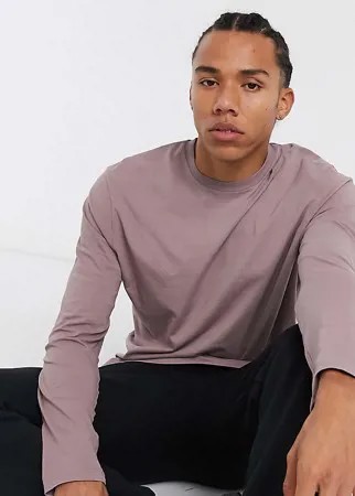 Фиолетовый лонгслив свободного кроя ASOS DESIGN Tall-Neutral