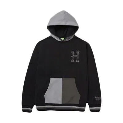 Пуловер HUF Worldwide Sideline (черный) Толстовка с капюшоном