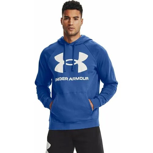 Худи спортивное Under Armour Rival Fleece Big Logo Hoodie, размер LG, , синий