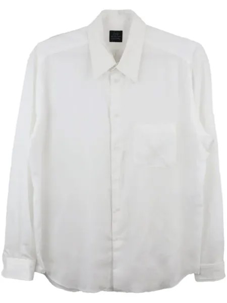 Yohji Yamamoto рубашка с длинным рукавом, белый