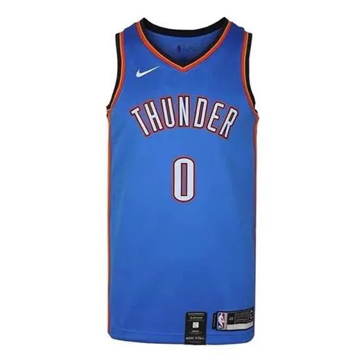 Майка Nike MENS NBA Oklahoma City Thunder Russell Westbrook 0 Swingman Tank Blue, синий