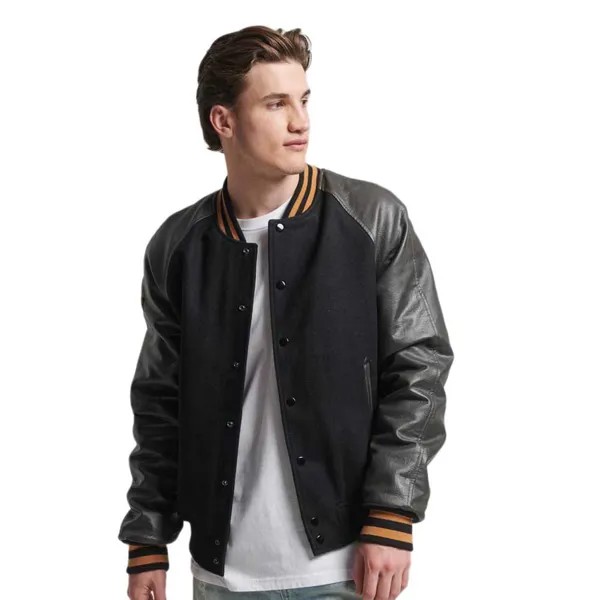 Куртка Superdry College Varsity Bomber, черный