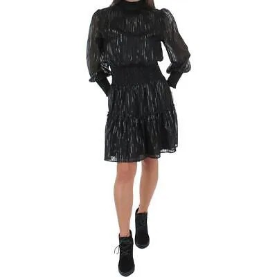 Женское вечернее платье из металлизированного шифона Elan BHFO 7962