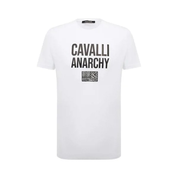 Хлопковая футболка Roberto Cavalli