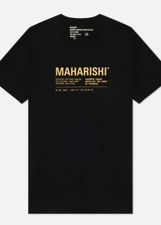 Мужская футболка maharishi Maha Miltype 21, цвет чёрный, размер XL