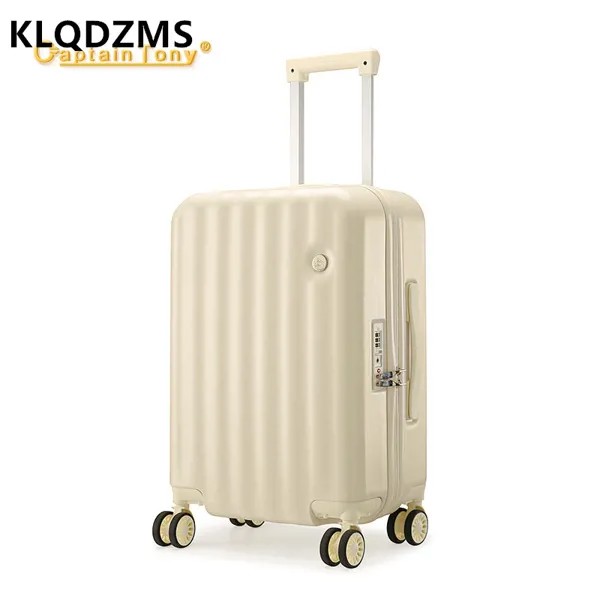 KLQDZMS 20-дюймовый японский Расширенный чемодан для кабины, Женская тележка с колесами, чехол для студентов, 24-дюймовый водонепроницаемый чехо...