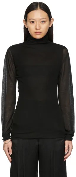 Черная вязаная водолазка Tess Ann Demeulemeester