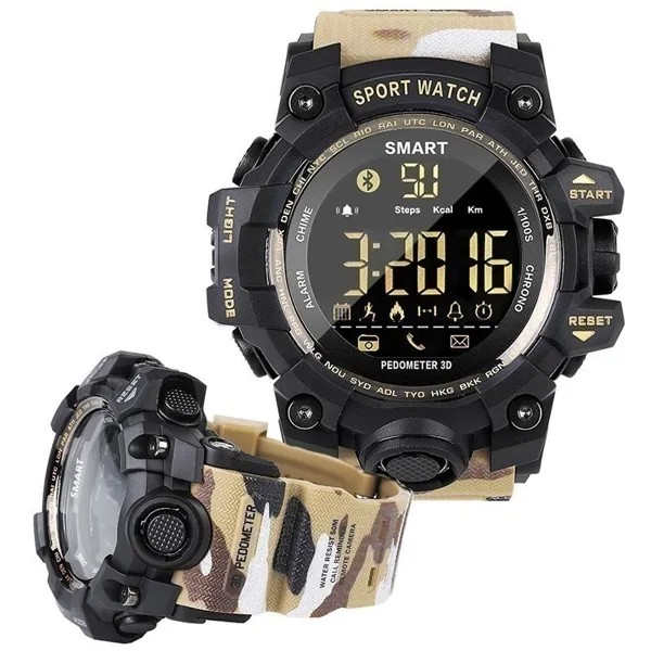 Камуфляжные военные часы, цифровые умные часы для бега, мужские спортивные часы, женские электронные наручные часы, секундомер, умные часы, ...
