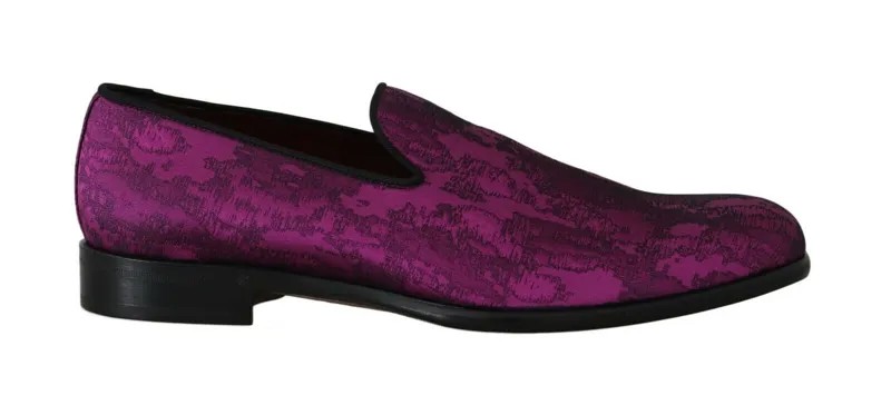 DOLCE - GABBANA Туфли Фиолетовые жаккардовые лоферы Платье Формальные EU39/US6 Рекомендуемая розничная цена 700 долларов США