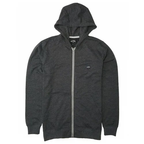 Детское Худи Billabong На Молнии All Day Zip, Цвет черный, Размер 14