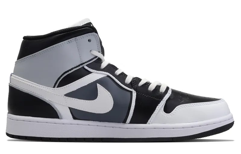 Кроссовки Air Jordan 1 Vintage Basketball Shoes Women's High-top Black/White, черный/белый