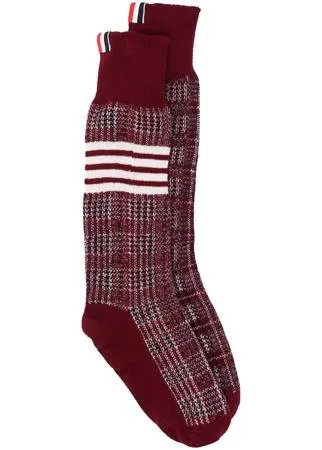 Thom Browne клетчатые носки с полосками 4-Bar