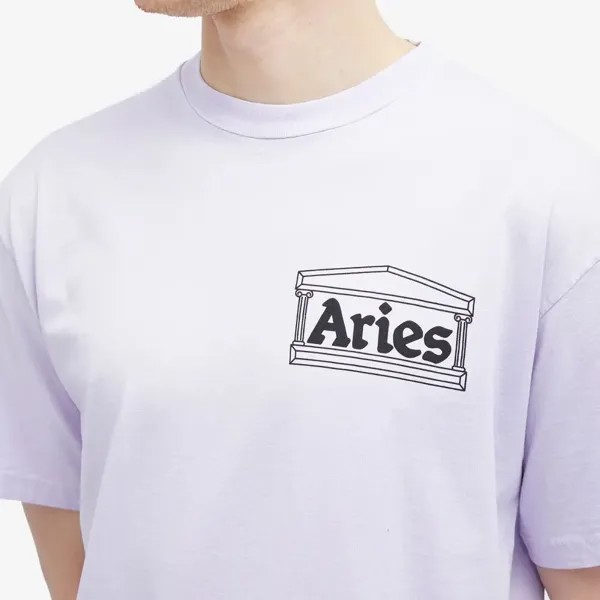 Выбеленная на солнце футболка «Храм» Aries, фиолетовый