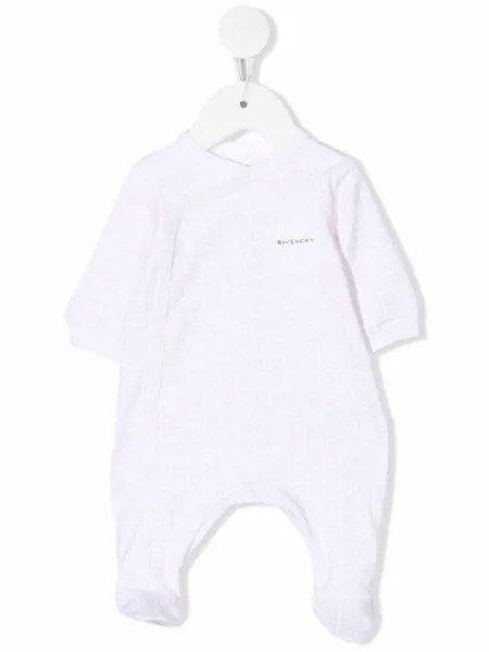 Givenchy Kids ромпер с логотипом 4G