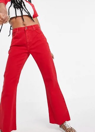 Расклешенные джинсы красного цвета Reclaimed Vintage Inspired '99-Красный