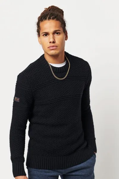 Свитер Jacob с круглым вырезом Superdry, синий