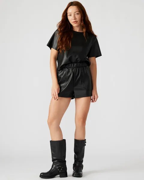 Шорты Faux The Record Short Steve Madden, черный