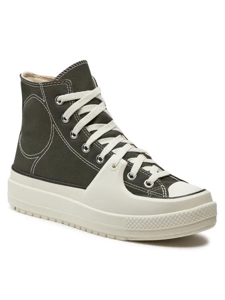 Кроссовки из ткани Converse, хаки