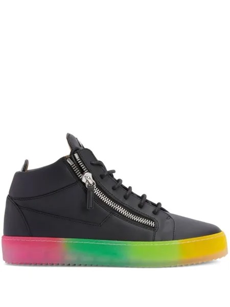 Giuseppe Zanotti кеды Kriss на разноцветной подошве, черный