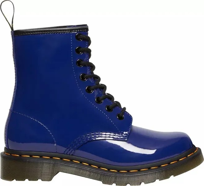 Женские лакированные ботинки Dr. Martens 1460 на шнуровке