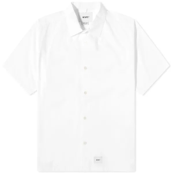 WTAPS 04 Рубашка с принтом на спине с короткими рукавами Confusion, белый