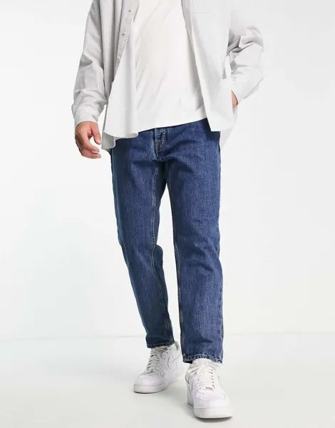 Синие джинсы стандартного кроя Pull&Bear