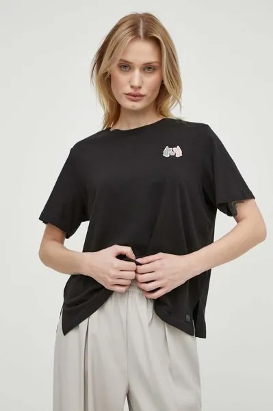 Хлопковая футболка G-Star Raw, черный