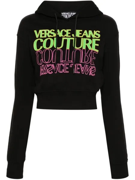 Versace Jeans Couture худи с логотипом, черный