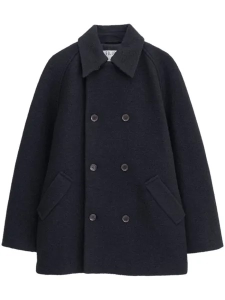 Filippa K двубортное пальто, черный