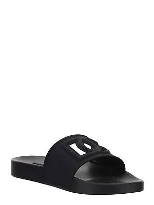 Женские черные кожаные шлепанцы без шнуровки DOLCE - GABBANA 20223 Toe Platform 40