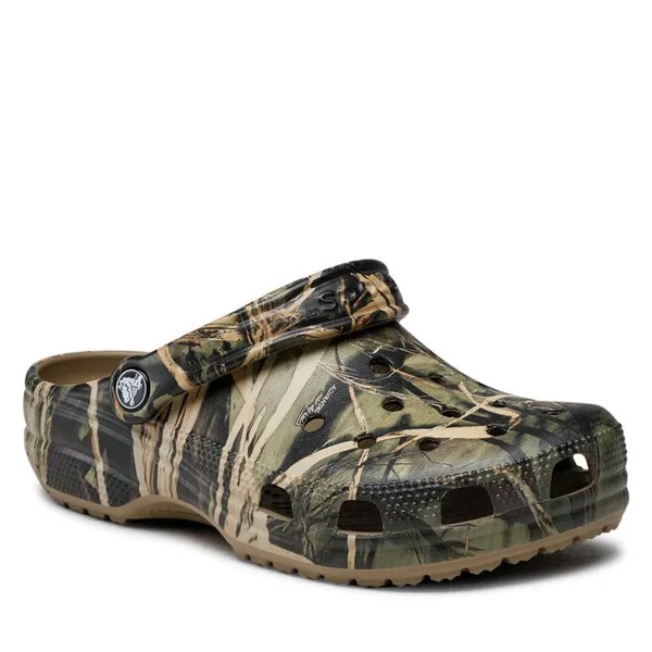 Шлепанцы Crocs ClassicRealtree, зеленый