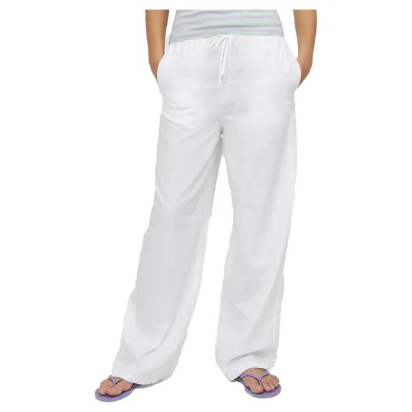 Брюки Jack & Jones Flora Linen Blend JJXX, белый