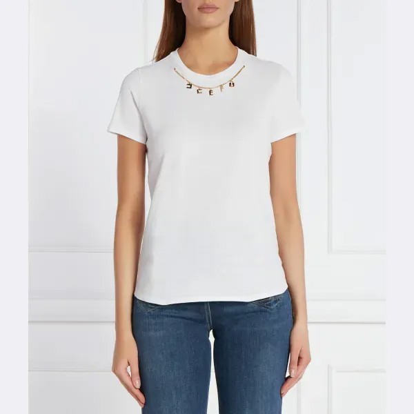 Футболка оверсайз Elisabetta Franchi, белый