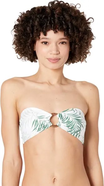 Купальный топ Rip Curl Coastal Palms Bandeau Top, белый
