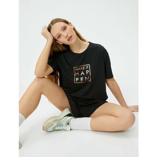 Футболка спортивная KOTON, размер XL, чёрный