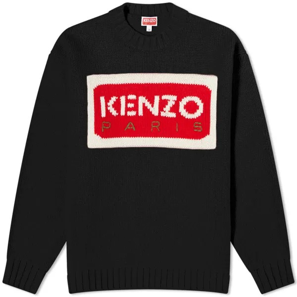 Джемпер Kenzo Paris с логотипом, черный